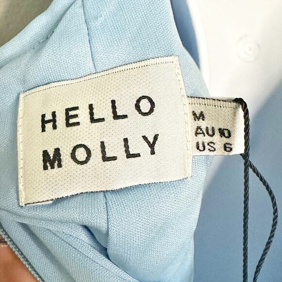 Hello Molly Twilight Dancer Light Blue Sequin Dress‎ women’s size 6 NEW - Picture 10 of 11